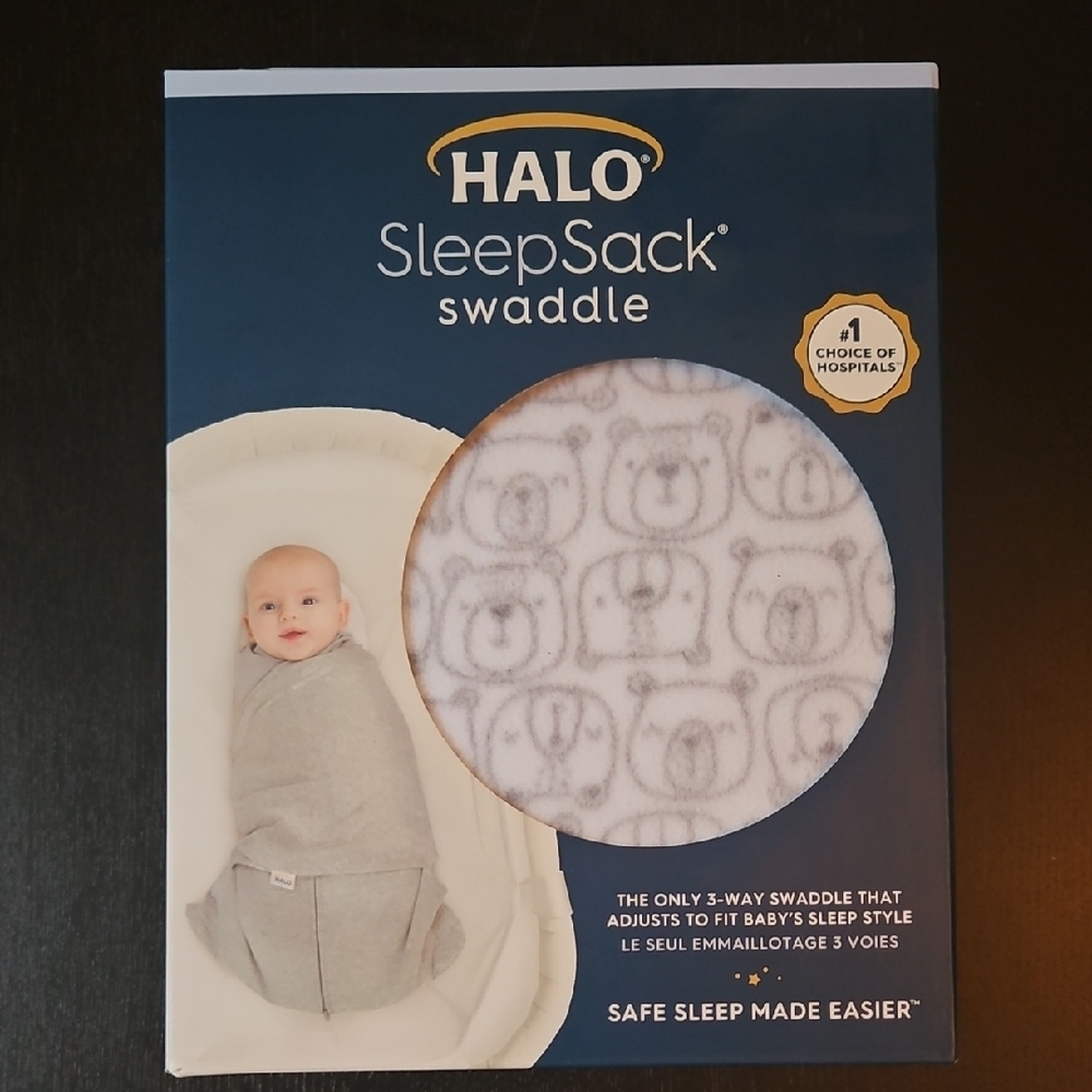 Halo SleepSack Swaddle with Bear Print